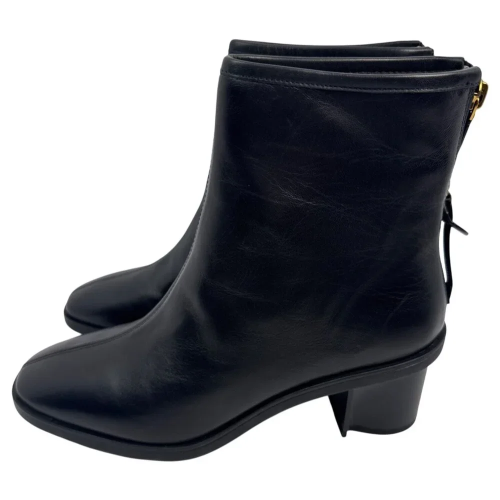 Coach Women's Gabi Black Leather Ankle Boots‎ Size 9.5